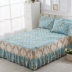 Bông chần duy nhất mảnh giường che giường váy loại dày bảo vệ 1.5 m 1.8 m không trượt chống bụi cotton trải giường