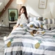 Một mặt của bông nguyên chất một mặt cộng với nhung pha lê chăn che một mảnh mặt bích san hô Fale nhung sang trọng dày flannel mùa đông chăn lụa
