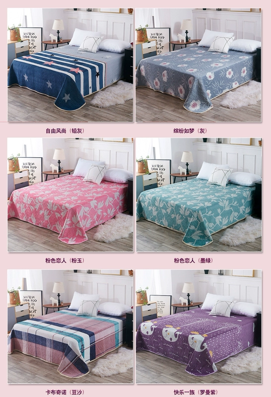 Một tấm pha lê cashmere bông trải giường đơn mảnh dày hai mặt tấm chống trượt quilting quilt đơn mat thảm đơn