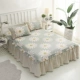 Naruto mùa hè bông ren nhỏ giường váy Hàn Quốc phong cách bông bedspread Được trang bị 1,8 m 1,5 m mảnh duy nhất của lanh - Váy Petti