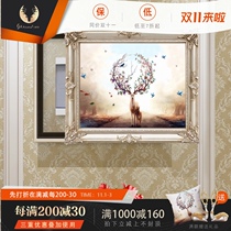 (Zilu) European-style meter box decorative painting animal Fulu oil painting living room wall mural restaurant hanging painting