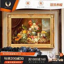 European fruit still life Flower restaurant background wall mural high-end decorative painting aisle bedroom hanging painting handmade texture