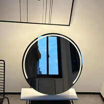 European round makeup mirror desktop bedroom desktop dressing table mirror ins style desktop mirror simple high definition round mirror
