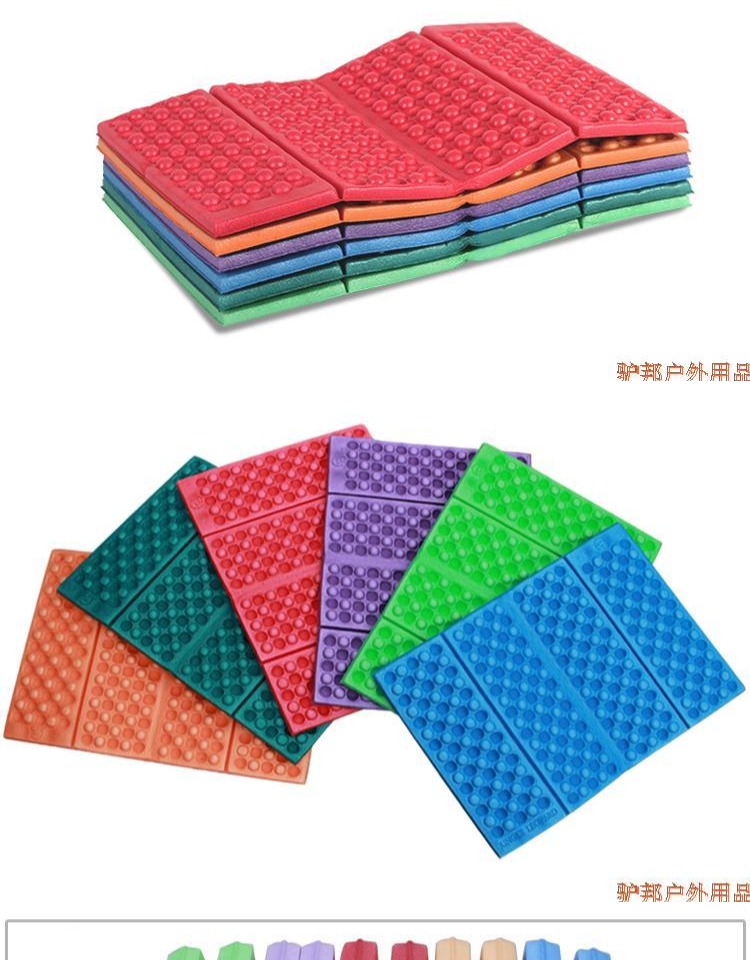 4 lần di động đi chơi ngoài trời thảm mat ngoài trời gấp cắm trại dã ngoại dày đệm ghế - Thảm chống ẩm / Mat / Gối thảm lót sàn cho bé