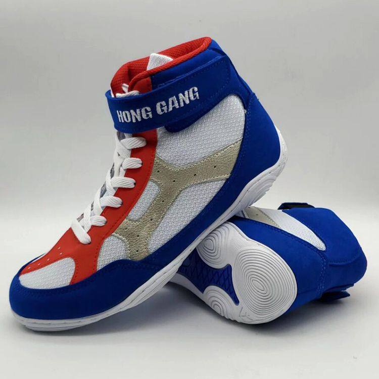 Male Wrestling Shoes Scattered Shoes Boxing Shoes Deep Squatting Shoes Hard Pull Shoes Gels Fighting Shoes Breathable Anti-Slip Wear