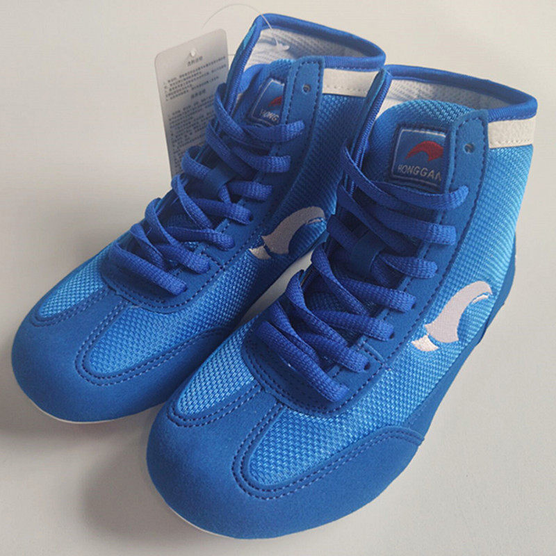 Children wrestling boxing shoes men fighting match training shoes hard-drawn squat shoes breathable men and women