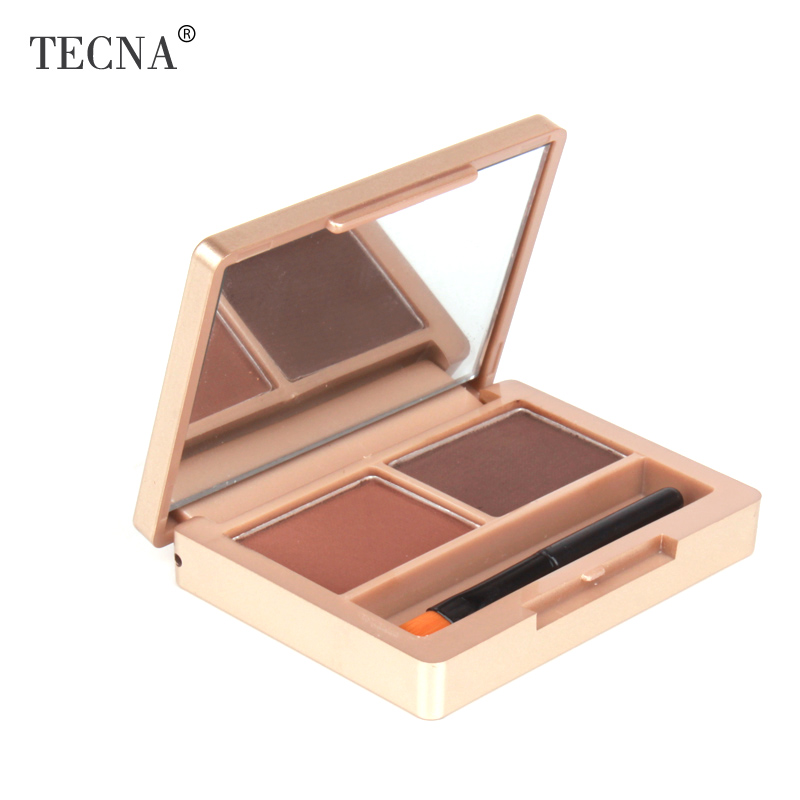 TECNA 蕾丝浪漫双色眉粉 防水抗汗柔和带眉刷彩妆必备