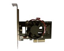 Full height bezel fan heat dissipation NVMe M 2 NGFF SSD Go to PCIE 3 0 4 0 x4 riser