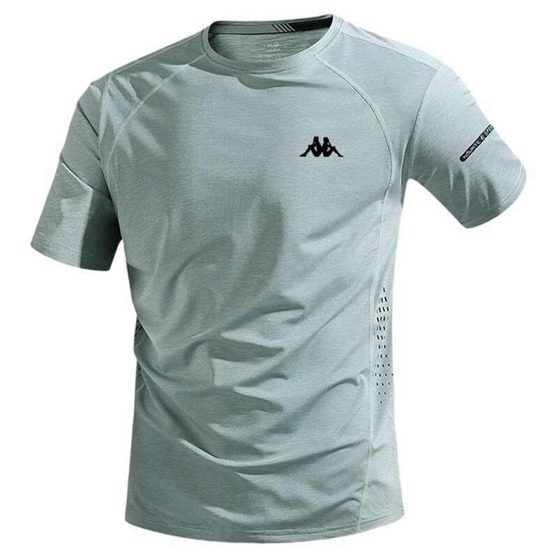 2026 New Kappa Quick-Drying Sports T-Shirt for Men, Summer Ice Silk Short-Sleeved Breathable Running Fitness Top Base Layer Shirt 2026 New Kappa Quick-Drying Sports T-Shirt for Men, Summer Ice Silk Short-Sleeved Breathable Running Fitness Top Base Layer Shirt