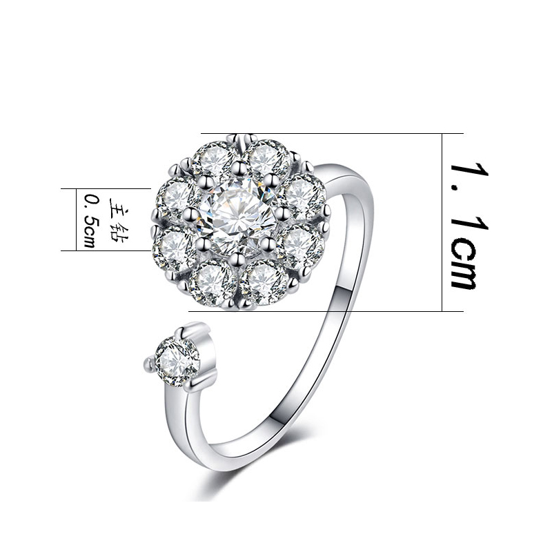 Bague Femme en Alliage argent plaque plaque or - Ref 3087099 Image 5