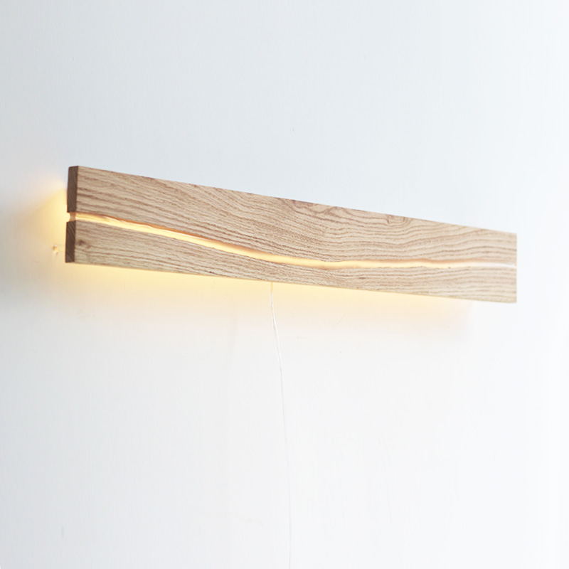 琥珀水晶裂痕壁灯置物发光搁板