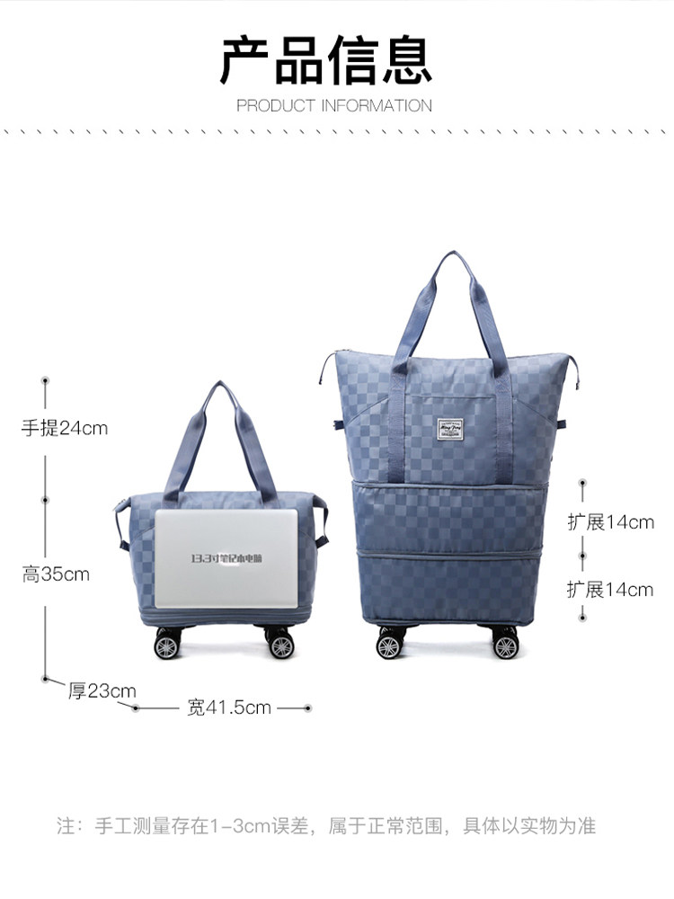 Universal Wheel Convertible Travel Bag 2024 New Model Luggage Bag Storage Bag Yoga Maternity Shoulder Tote Bag