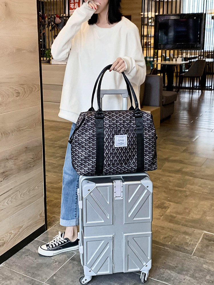 Travel Bag 2024 New Model Large Capacity Women's Trendy Hand-Held Gym Bag Short-Distance Luggage Bag Waterproof Storage Bag