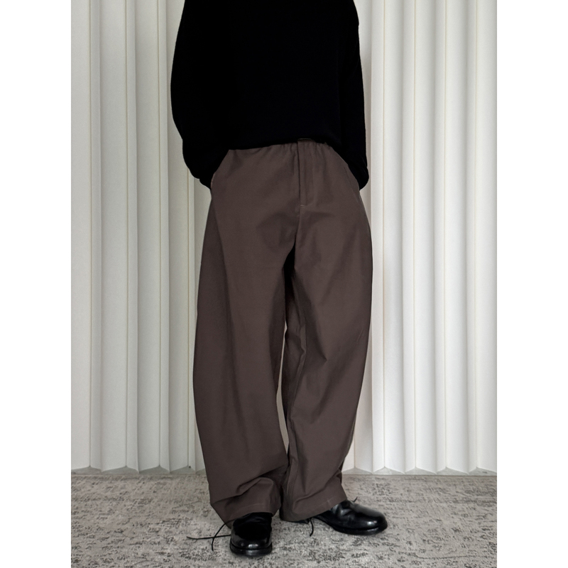 Rk8 Studio Side-Pleated Three-Dimensional Casual Pants, Niche Minimalist Loose Versatile Silhouette Pleated Long Pants, Relaxed and Comfortable