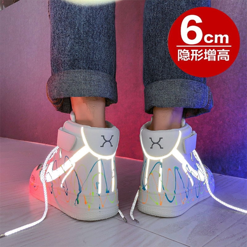 Summer men's shoes joint aj tide shoes Air Force One 2022 new breathable trendy sports casual High-cylinder board Shoe Men