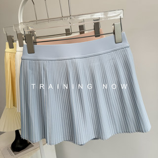 防走光运动短裙女夏健身房锻炼瑜伽百褶半身裙专业跑步速干网球裙