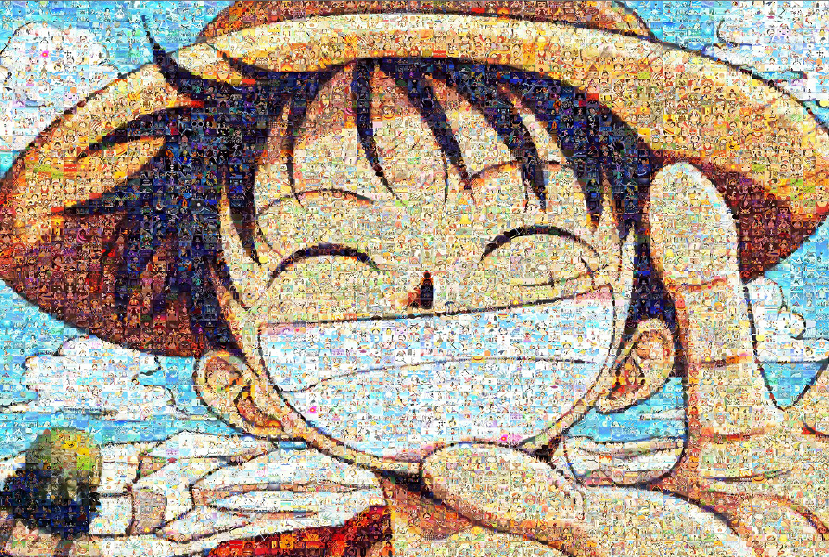 Q version of Ruff's smiling face mosaic One Piece puzzle 1000 pieces wooden adult flat cartoon assembly
