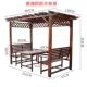 Nhà máy trực tiếp khung nho chống ăn mòn nhà gỗ gazebo gỗ rắn vườn hoa bàn vườn ghế ngoài trời khung nho - Bàn ghế ngoài trời / sân