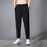 Мужские цветные летние тонкие шелковые быстросохнущие осенние штаны для отдыха, оверсайз