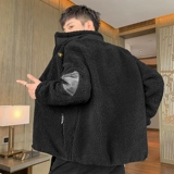 Мужская осенняя демисезонная бархатная толстовка, утепленная куртка