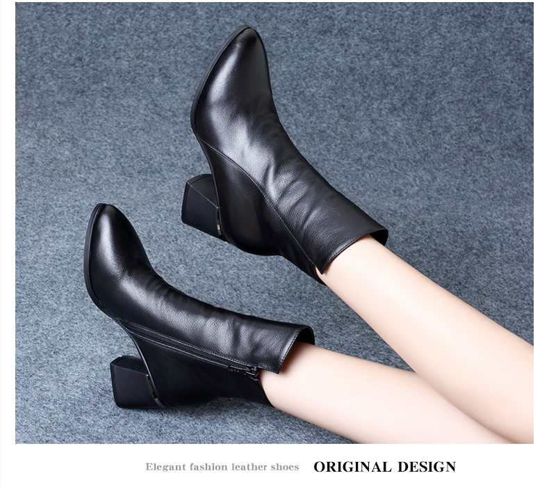 Bottes mi-saison femme QJY  - Ref 3250136 Image 15
