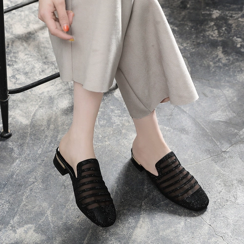 Тапочки, модная летняя обувь, универсальные сетчатые слайдеры