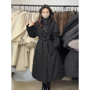 Black casual windbreaker 2025 new women's coat spring and autumn thin mid-length coat for women's small coat