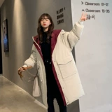 Пуховик с пухом, куртка, оверсайз, набивка пером, 2025 года