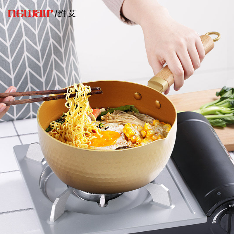 Day Style Snowpan Pan Baby Deputy Food Pan Bubble Noodle Pan Medical Stone Non-stick Milk Pan induction cookpan Applicable cooking pan small broth pan