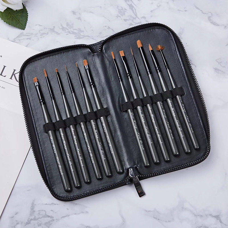 Bag Wangmei A store with a pen brush suit a full set of phototherapy painted sculptures Hook Line Pen Japan Tool Pearlescent Grey 12-Taobao