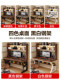Computer desk hole board home student study desk modern minimalist bedroom desk bookshelf integrated desk
