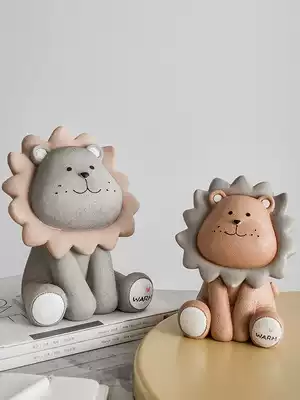 Piggy bank can be stored, creative small ornaments, Nordic net red change piggy bank, large capacity, children and girls are cute