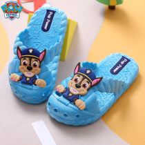 Childrens slippers summer boys indoor non-slip soft bottom female baby children 1-3 years old Barking team toddlers 2 Baotou cool drag
