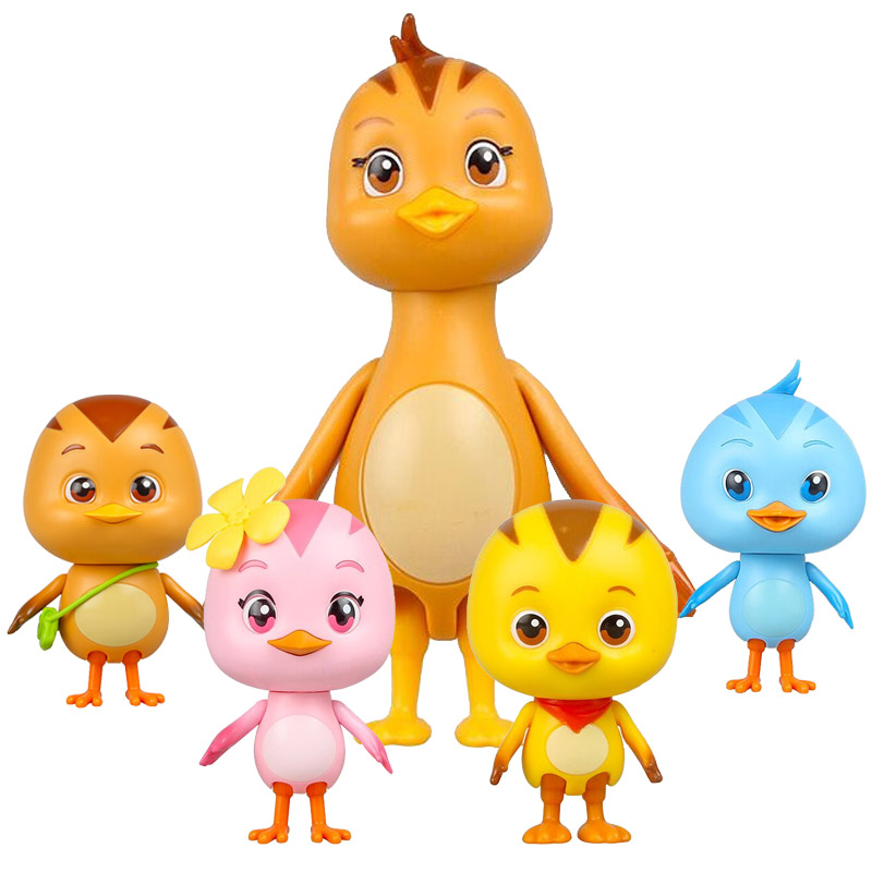 Cute Chicken Squad Mini Movable Doll Duoduo Mackey Daewoo Huanhuan Children's Toy Girl Doll Cake Decoration