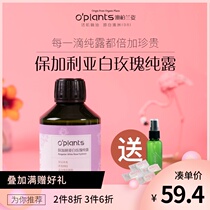 oplants Bulgarian White Rose pure dew Deep hydration brightening skin color wet mask Toning flower water