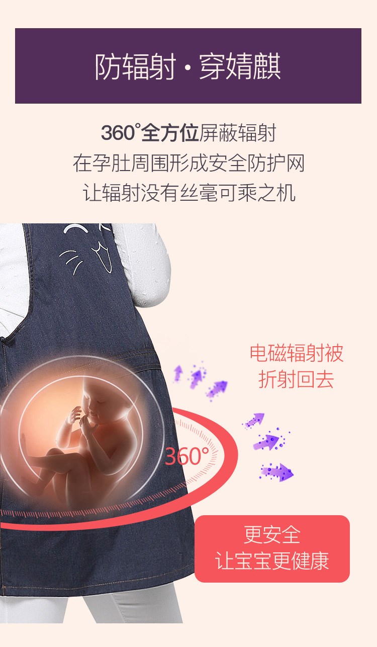 Kirin phóng xạ phù hợp với quần áo chống bức xạ thai kỳ chống bức xạ thai kỳ mùa hè bà bầu công sở mặc thời trang đích thực áo chống bức xạ cho bà bầu