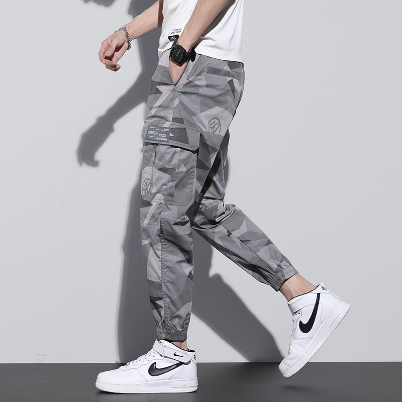 Summer Camouflage Casual Pants for Men, Ice Silk Thin Quick-Drying Loose Trendy Brand Sports Pants, Workwear Nine-Point Pants for Men Summer Camouflage Casual Pants for Men, Ice Silk Thin Quick-Drying Loose Trendy Brand Sports Pants, Workwear Nine-Point Pants for Men