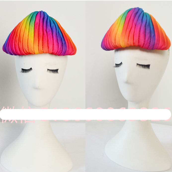 European and American Wind Rainbow Liu Haitiu Cloth Art Headscarf Stage Performance Styling Photography Accessories Bar Nightclub DJDS Women Songs-Taobao