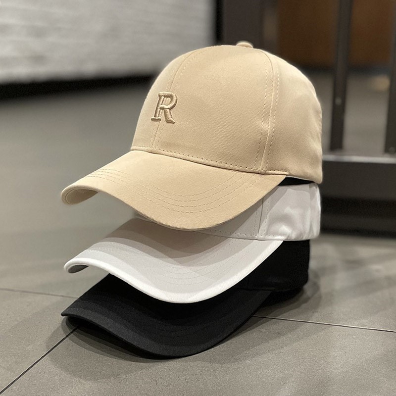Han edition in new R-letter embroidered sun-proof ducktongue hat female spring and summer casual and shade baseball cap students