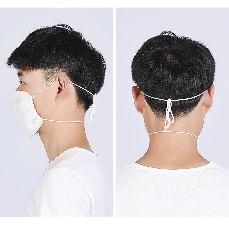 Mặt nạ gạc mặt nạ bụi dày mặt nạ bụi công nghiệp mặt nạ bảo hiểm lao động cotton mặt nạ bột màu xám kiểu cũ khẩu trang y tế 3d hộp khẩu trang y tế