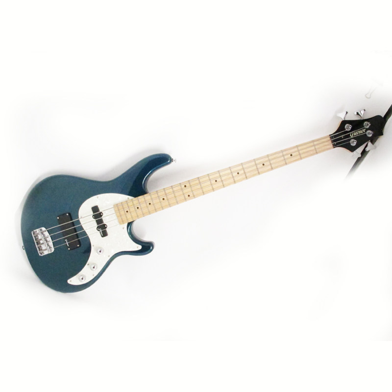  GB-100 blue electric bass four strings bass four strings electric bass electroacoustic bass blue
