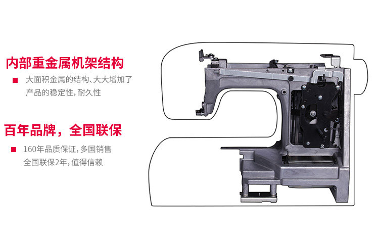 Швейная машина 【原装正品】胜家1409/1412缝纫机家用电动台式多功能锁边吃厚 Singer