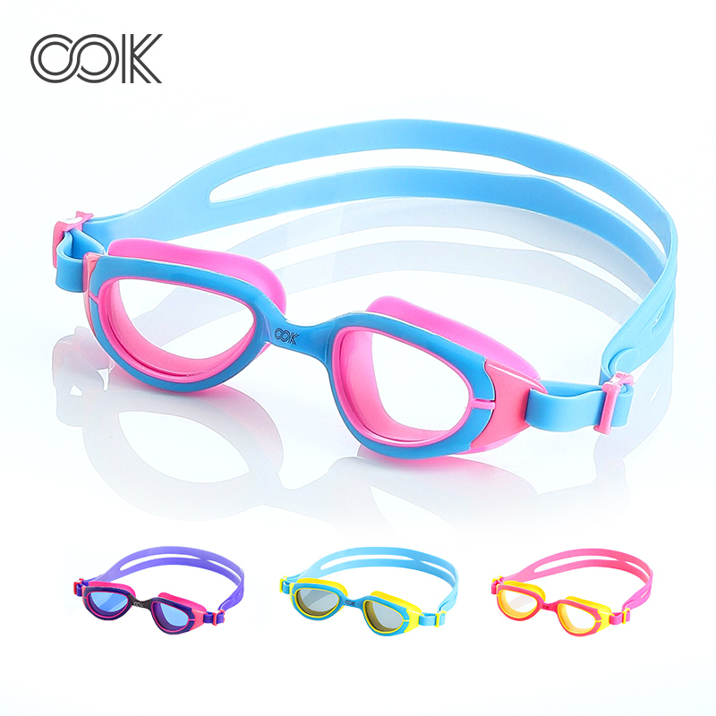 OK Kids Swimming Glasses High Definition Anti Fog Horizontal Light Boys Girls Swimming Glasses Kids Professional Swimwear