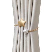 A pair of curtain straps light luxury high-end new style star straps curtain buckle straps gathering straps fixed hanging ornaments