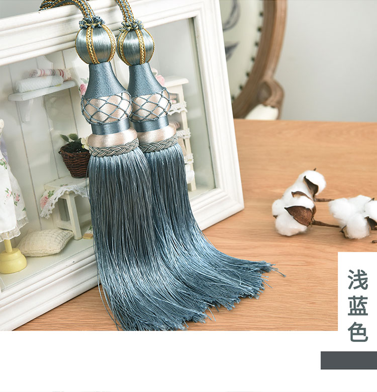 Hiện đại tối giản dây đeo rèm sáng tạo tie dây treo tua bóng móc móc khóa rèm dây dây đeo châu Âu - Phụ kiện rèm cửa giá treo rèm cửa sổ