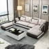 Nam nhà hiện đại tối giản sofa hình chữ U kết hợp sofa phòng khách căn hộ đầy đủ phong cách châu Âu sofa da - Ghế sô pha