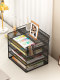 Desk Storage Rack, File Organizer, File Rack, Storage Box, Office Supplies Collection, Desktop Bookshelf, Multi-Layer File Holder, A4 Paper Document Organizer, Metal Book Stand
