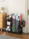 Basketball Storage Rack with Wheels, Yoga Mat Storage Basket, Sports and Fitness Equipment Storage Rack, Badminton Racket and Ball Storage