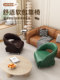 Solid Wood Small Stool with Swivel Wheels for Home Use, Low Stool for Living Room, Sofa Stool, Modern Minimalist Trendy Stool, Coffee Table Stool