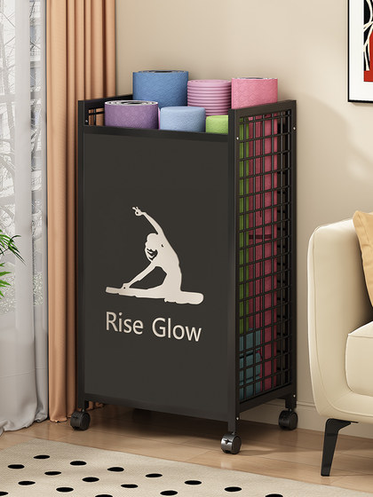 Yoga Mat Storage Basket, Home Fitness Equipment Storage Rack, Ball Foam Roller, Dumbbell Organizer Rack, Gap Storage Rack